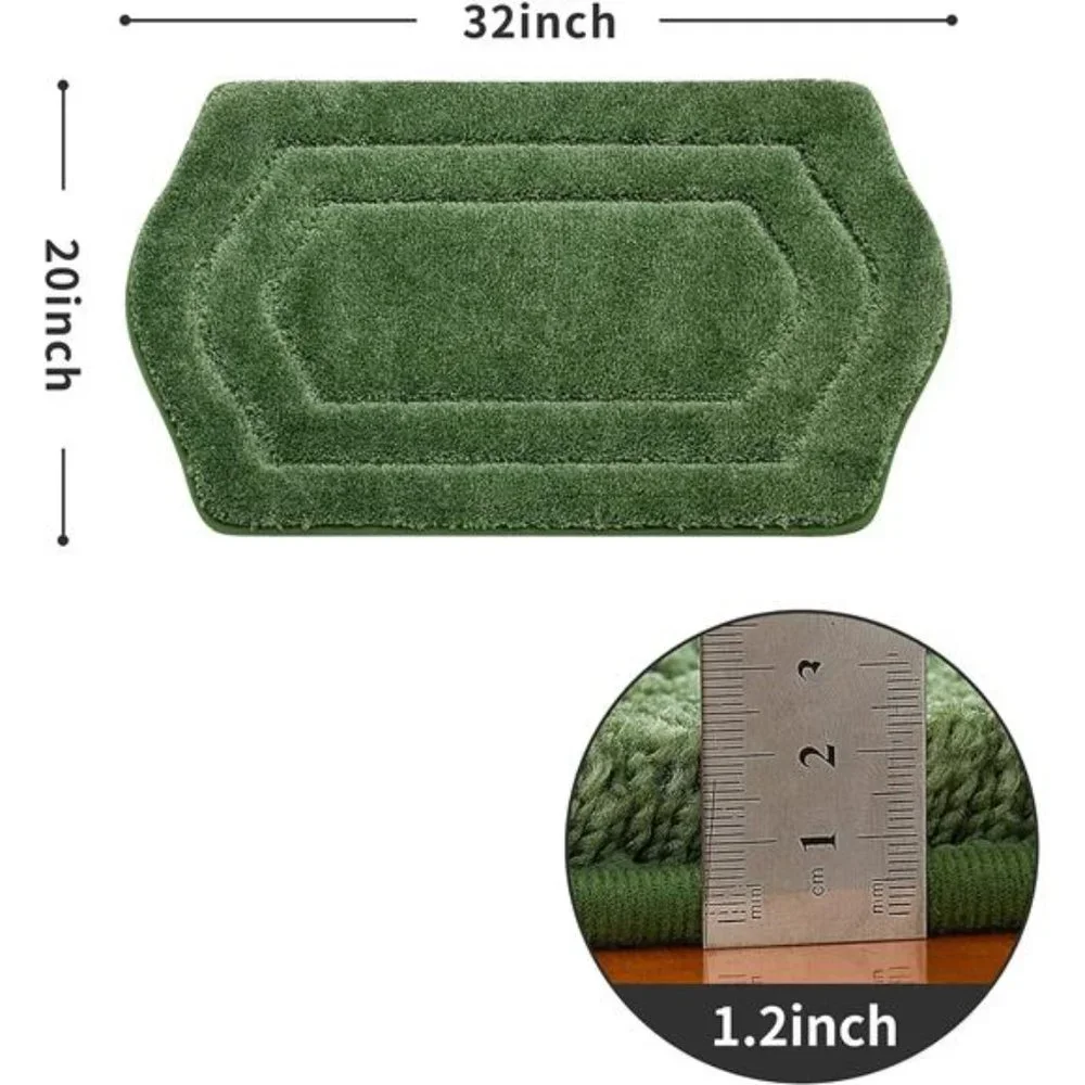 Extra Thick Bath Rugs for Bathroom - Anti-Slip Bath Mats Soft Plush Yarn Shaggy